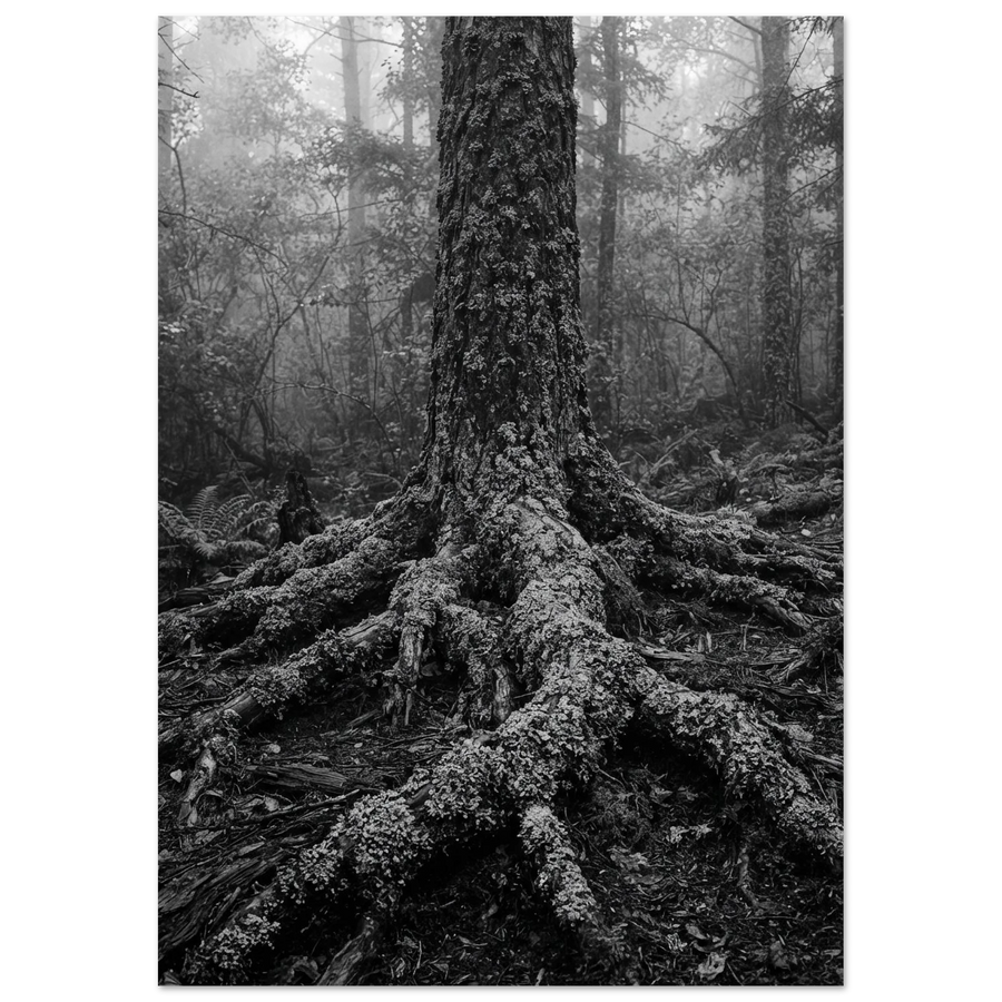 Roots of the Old Pine, fine art print by Jonnadee