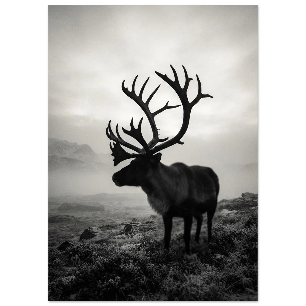 Antlers at Dawn, fine art print by Jonnadee