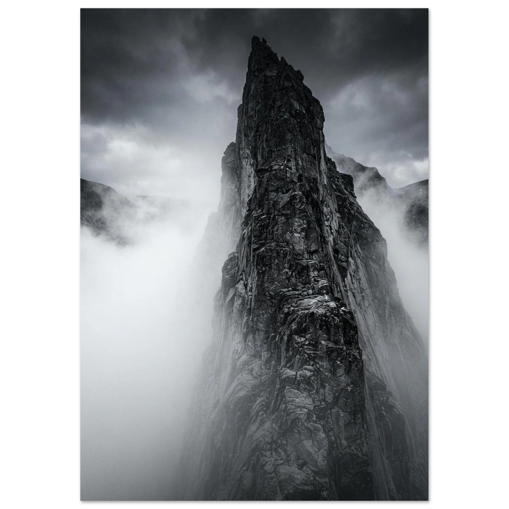 Rock Formation in the Mist, fine art print by Jonnadee