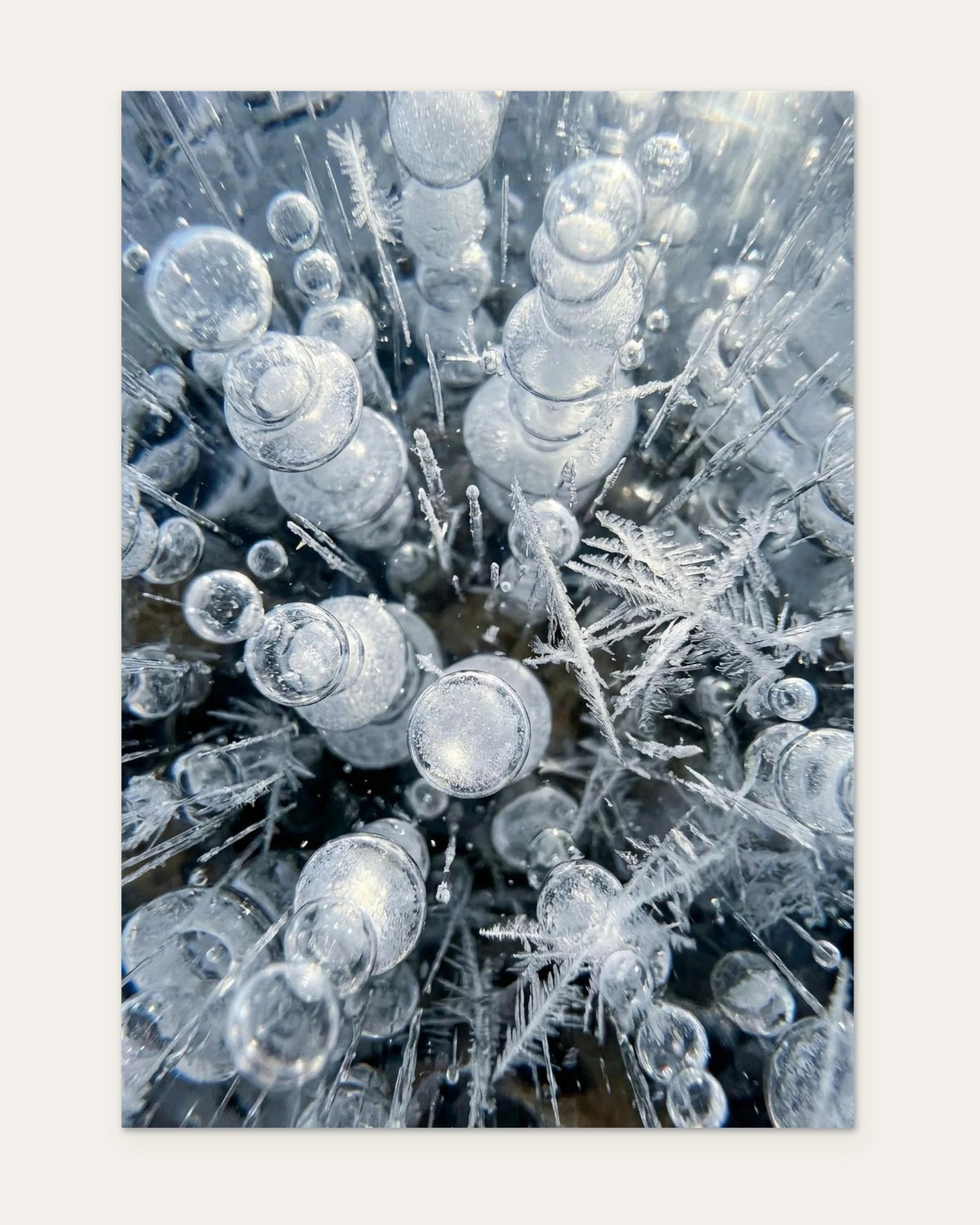 Air Bubbles in the Ice, fine art print by Jonnadee