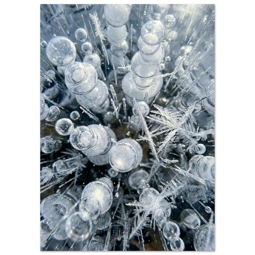 Air Bubbles in the Ice, fine art print by Jonnadee