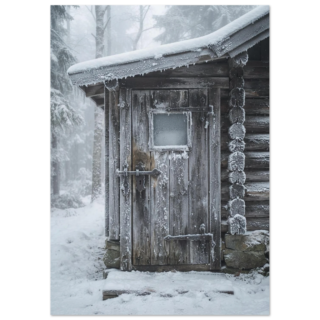 The Frosted Forest Door, fine art print by Jonnadee