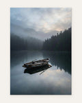 Rowing Boat on the Lake, fine art print by Jonnadee